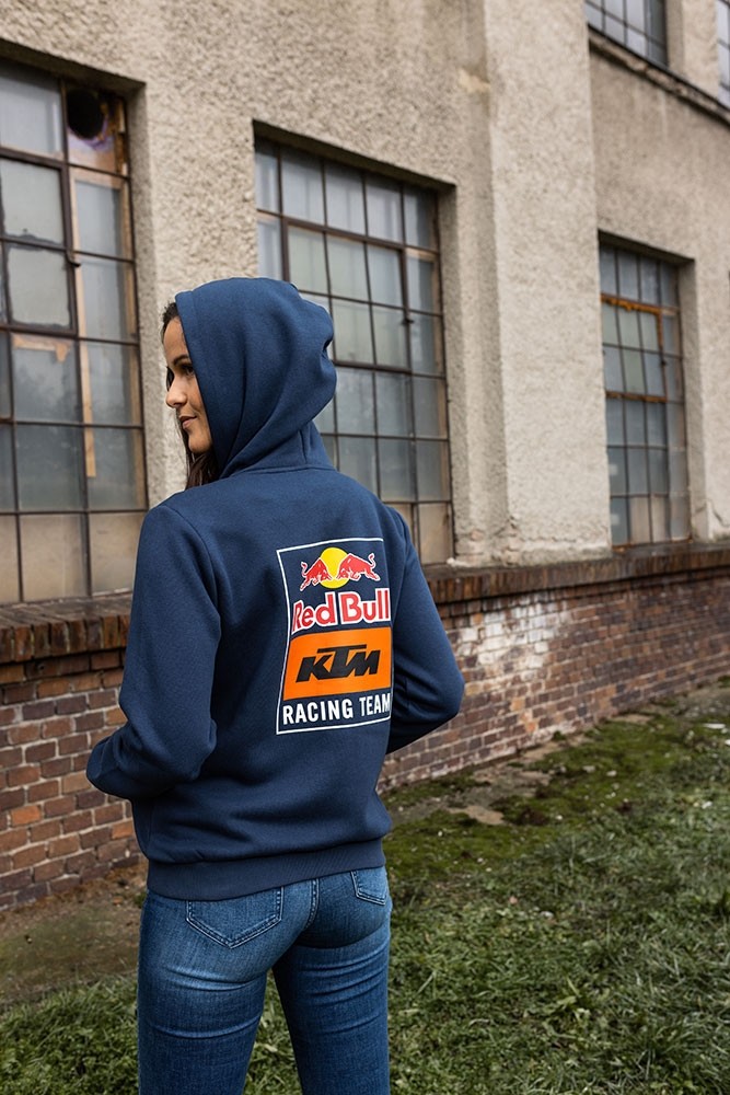 Sudadera Capucha Chica Red Bull KTM Racing Team Backprint Zip Hoodie 2022  por 72€ en Almería, Granada, Málaga y Murcia - Tienda oficial de  motociclismo. Además disponemos de otros tipos de artículos