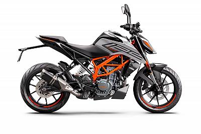 KTM 125 DUKE, silver 2022