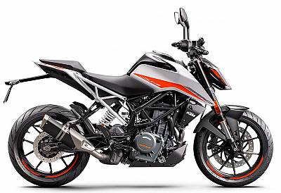 KTM 390 DUKE, white 2022
