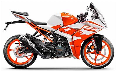 KTM RC 125, white 2022