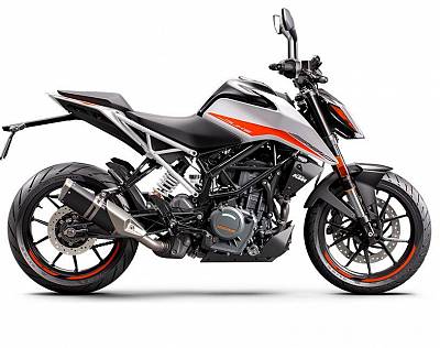 KTM 390 DUKE, white 2022