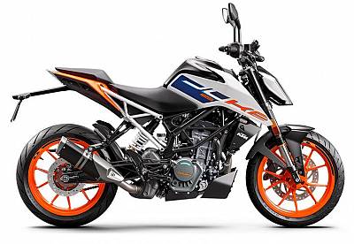 KTM 125 DUKE, white 2 2023