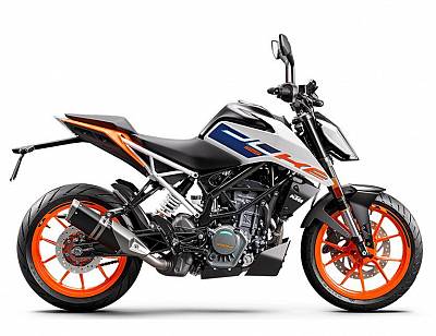 KTM 125 DUKE, white 2 2023