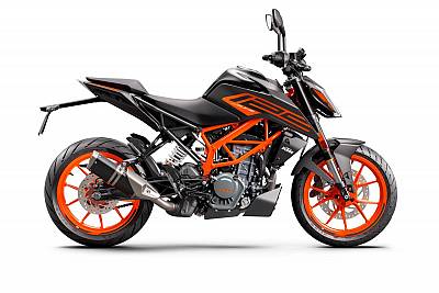 KTM 125 DUKE, black w/o DRL 2023